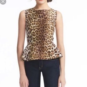 Kate Spade | Randi Leopard Peplum Top